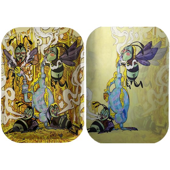 3D HOLOGRAPHIC TRAY 10X7 BEE WAX DAB3