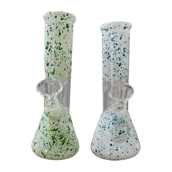 8" WP BEAKER MARBLE DOT