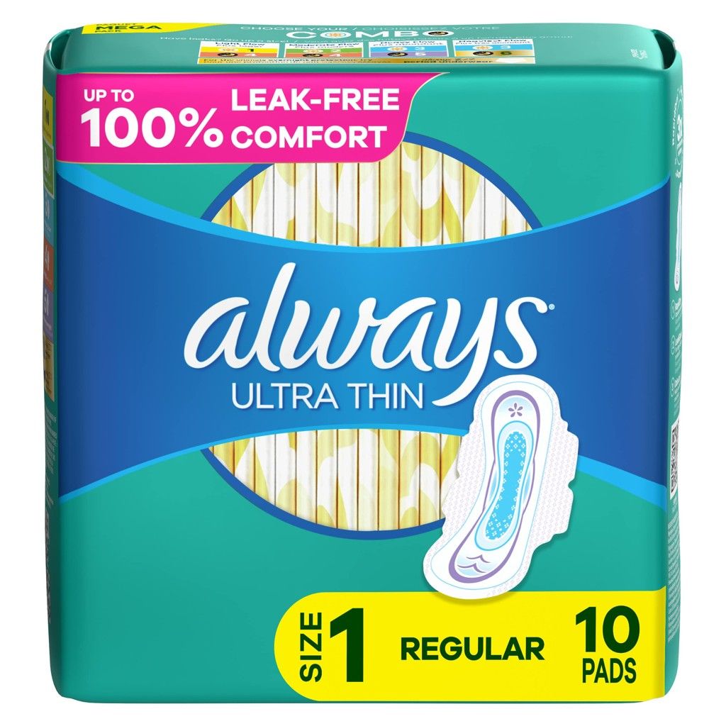 ALWAYS ULTRA THIN 10CT REG WITH WINGS
