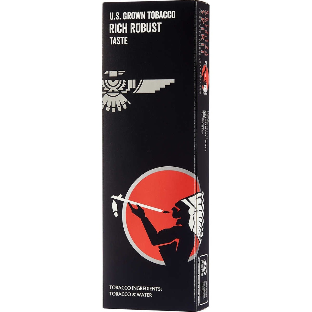 [40074] AMERICAN SPIRIT BOX PERIQUE BLACK