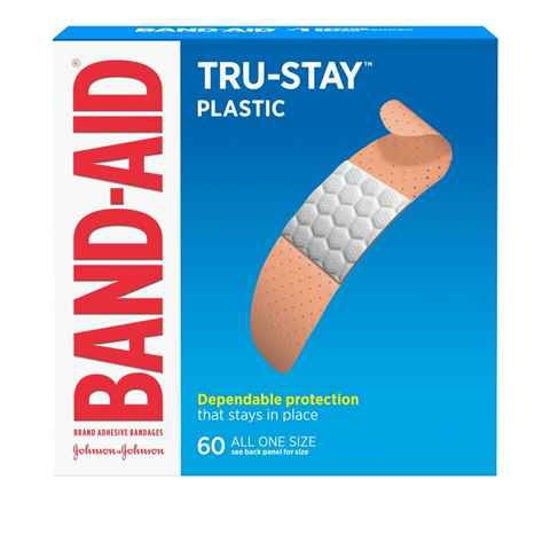 BAND-AID 60CT PLASTIC