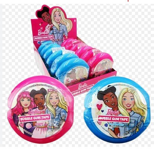 BARBIE 12CT BUBBLE GUM TAPE