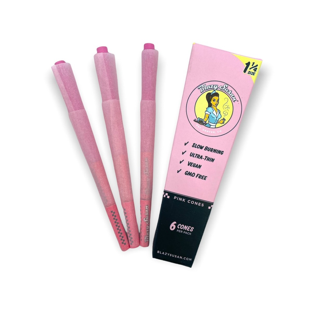 [24103] BLAZY SUSAN PINK CONES 21/6CT 1.25"