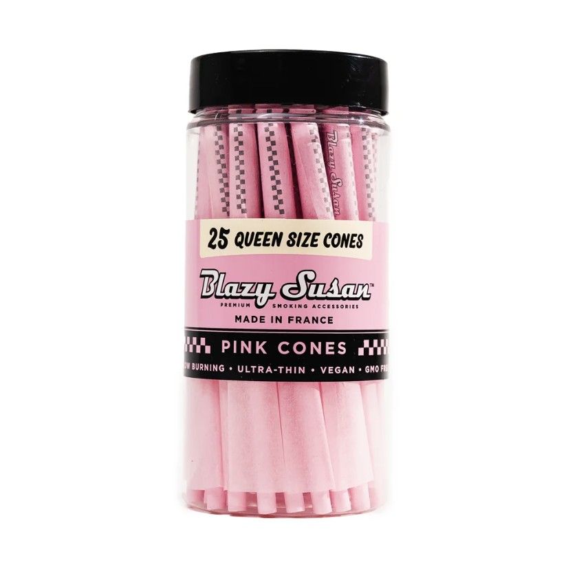 BLAZY SUSAN PINK CONES JAR 25CT QUEEN