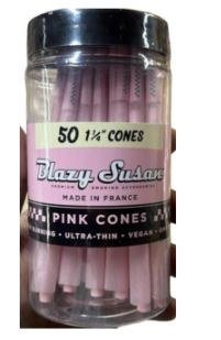 BLAZY SUSAN PINK CONES JAR 50CT 1.25"