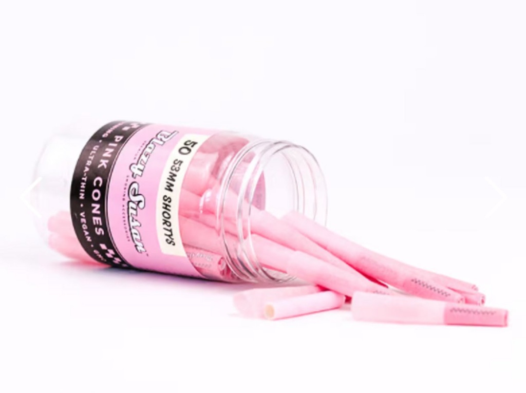 BLAZY SUSAN PINK CONES JAR 50CT 53MM SHORTY