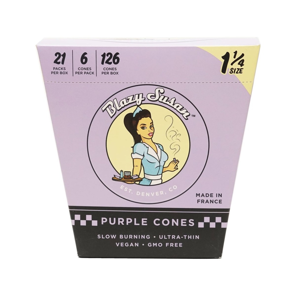 BLAZY SUSAN PURPLE CONES 21/6CT 1.25"