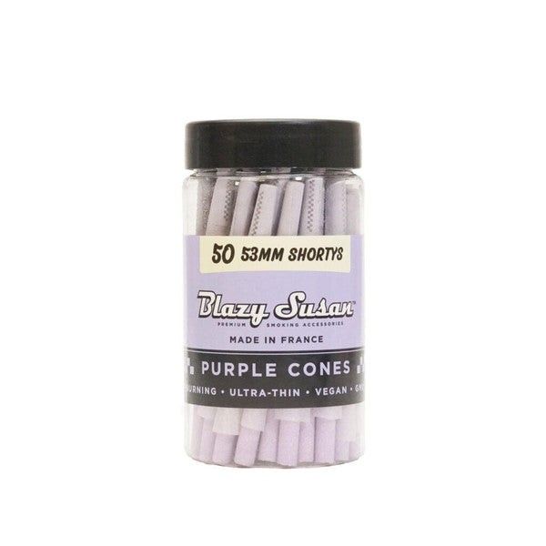 BLAZY SUSAN PURPLE CONES JAR 50CT 53MM SHORT