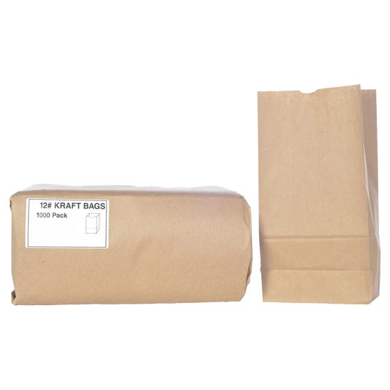 BROWN PAPER BAG 500CT # 12