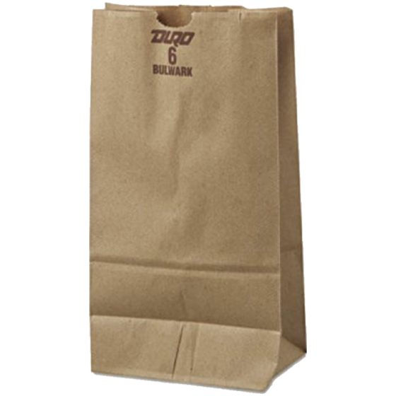 BROWN PAPER BAG 500CT # 6