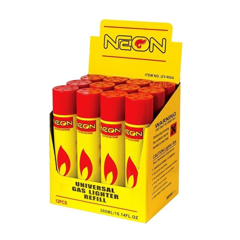 BUTANE NEON 12CT YELLOW