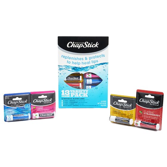 CHAPSTICK JAR 24CT ASSORTED