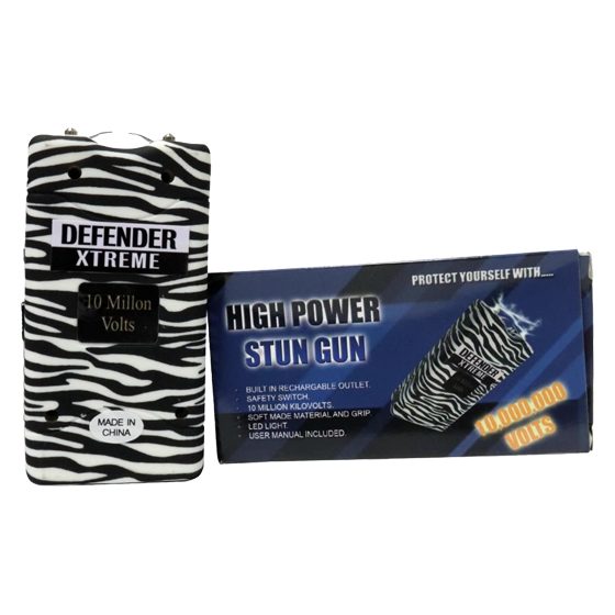 CHEETAH CYCLONE STUN GUN W/ALARM ZEBRA