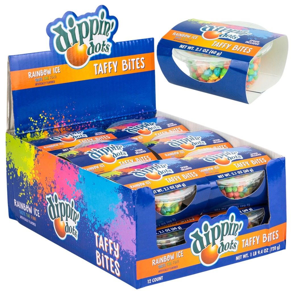 DIPPIN' DOTS TAFFY BITES 12CT 2.10OZ