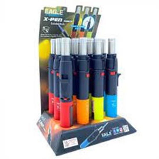 EAGLE TORCH 12CT X-PEN 8" EXTENDABLE NOZZLE NEON