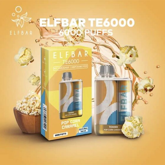 ELFBAR TE6000 CARAMEL POPCORN