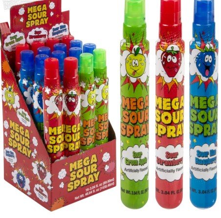 EXCLUSIVE 16CT MEGA SOUR SPRAY 3OZ