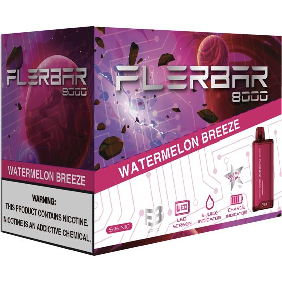 FLERBAR 8K PUFFS 10CT WATERMELON BREEZE