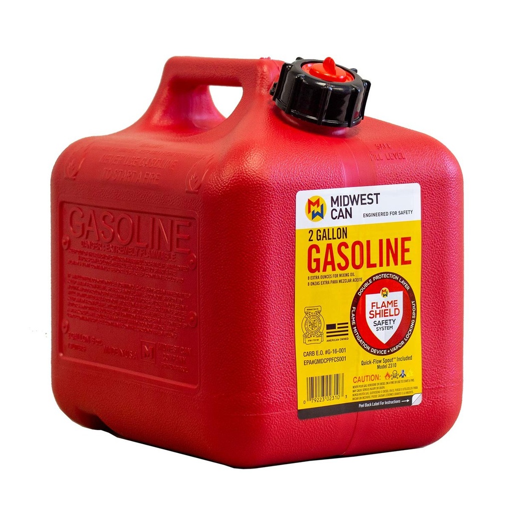 [20604] GASOLINE CAN MIDWEST 2 GALLON