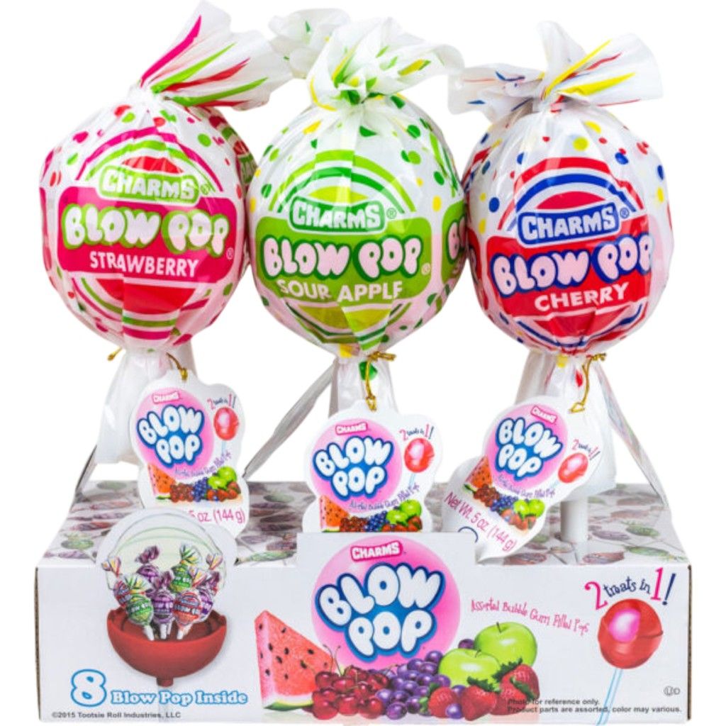GIANT BLOW POP 6CT GIANT POP DISPLAY BOX