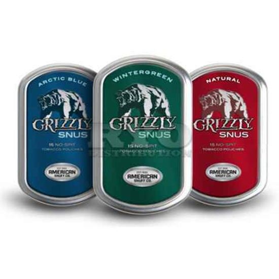 [1538] GRIZZLY SNUS SPITFREE WINTERGREEN