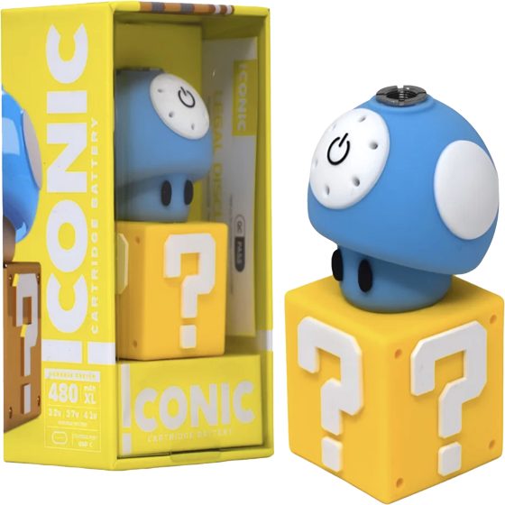 ICONIC BATTERY MUSHROOM BLUE
