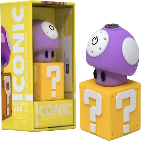ICONIC BATTERY MUSHROOM PURPLE