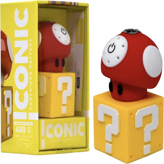 ICONIC BATTERY MUSHROOM RED