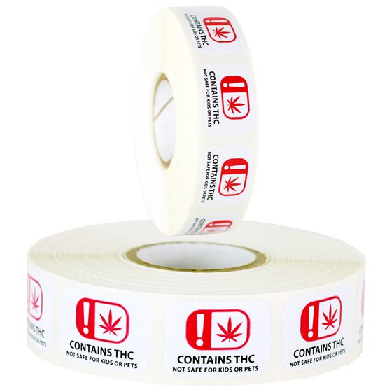 LABEL CONTAINS THC 1000CT