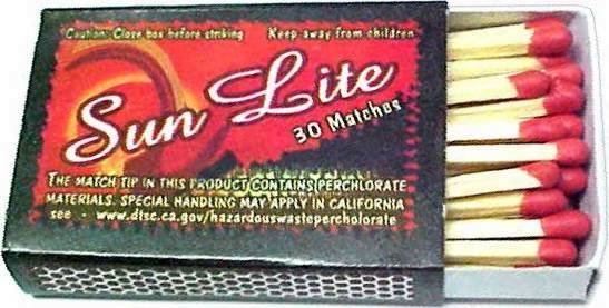 MATCHES BOX 120CT SUNLITE