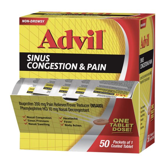 MED ADVIL SINUS CONGESTION & PAIN BLISTER 12CT