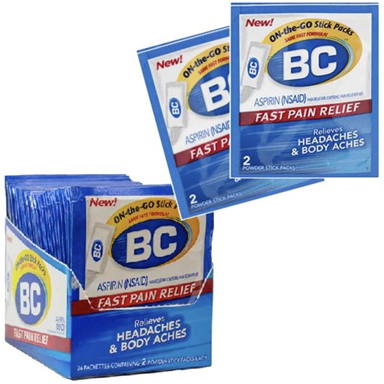 [20673] MED BOX BC ANALGESIC POWDER 36/2CT BLUE