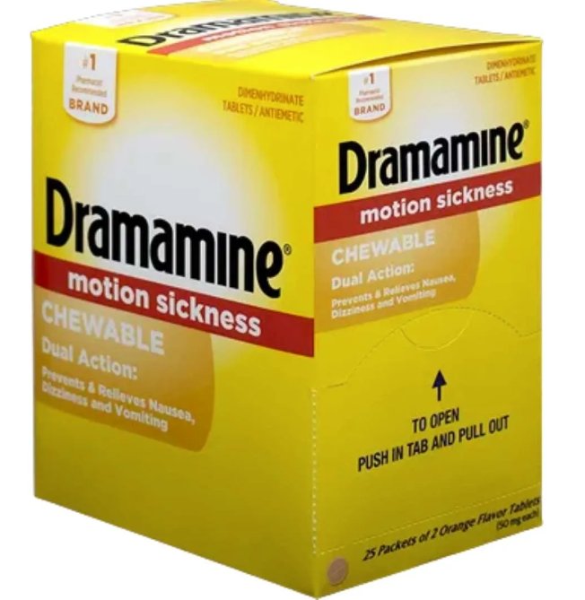 MED BOX DRAMAMINE 25CT