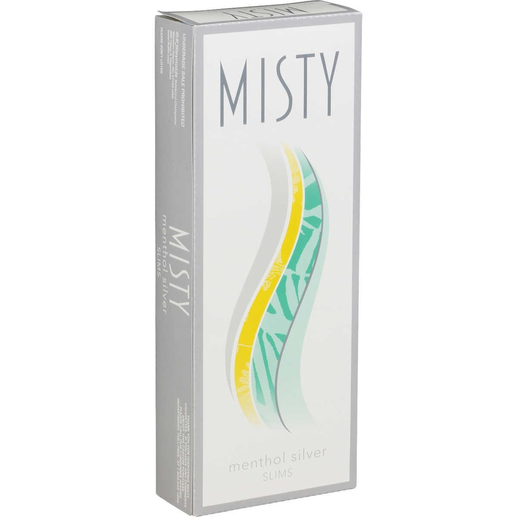 [40068] MISTY MENTHOL SILVER BOX 100