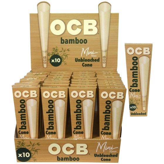 OCB CONES BAMBOO X10 MINI 70MM