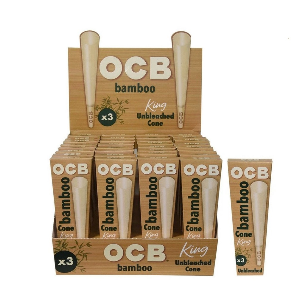 OCB CONES BAMBOO X3 KING SIZE