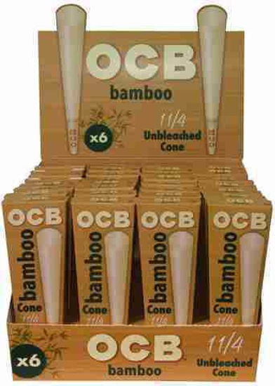 OCB CONES BAMBOO X6 1.25"