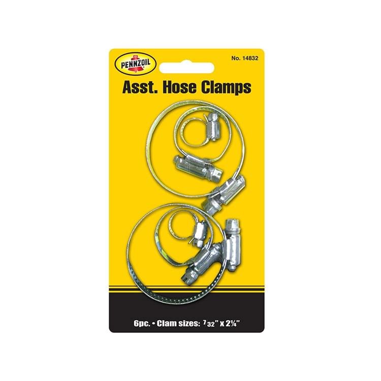PENNZOIL HOSE CLAMPS 6CT