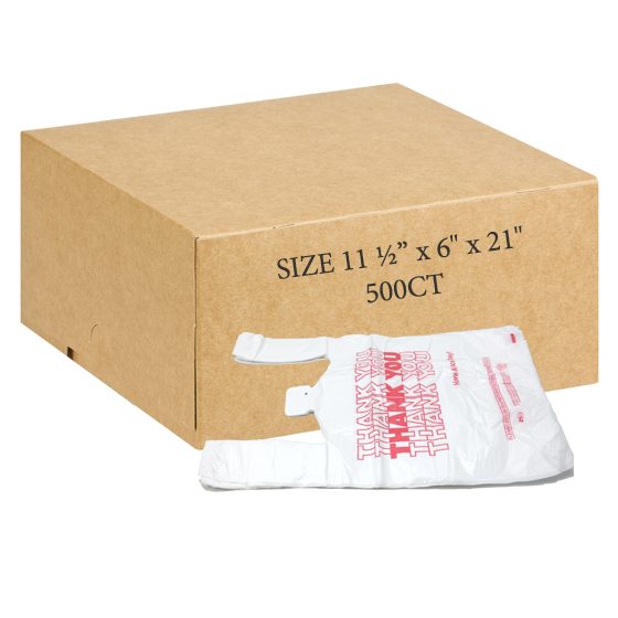 PLASTIC BAG TY WHITE 500CT LARGE