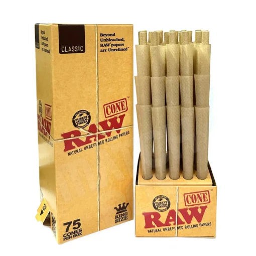 RAW CONES CLASSIC 75CT 1.25"