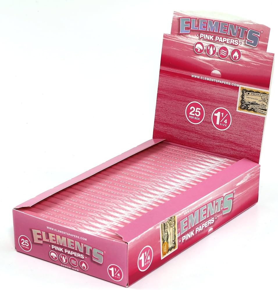 RAW ELEMENTS PAPER PINK 25CT 1.25"