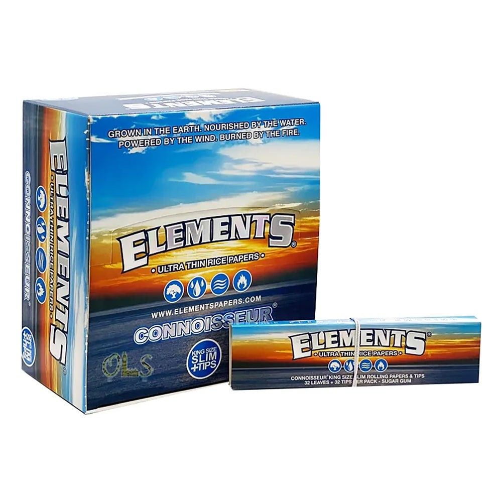 RAW ELEMENTS PAPER ULTRA THIN RICE KING SLIM + TIPS