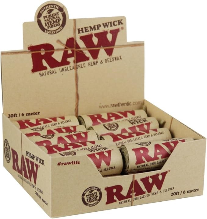RAW HEMP 20CT WICK 20FT