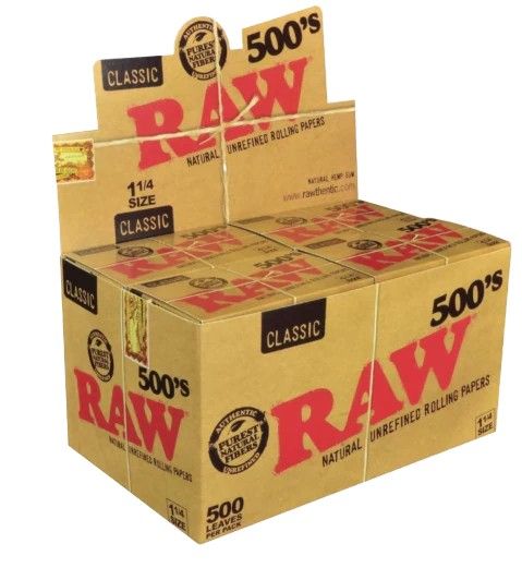 RAW PAPER 500'S CLASSIC 20CT 1.25"