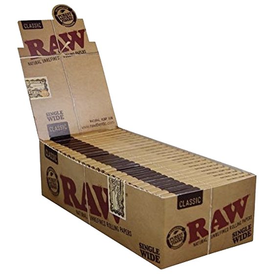 RAW PAPER BLACK CLASSIC 50CT SINGLE WIDE
