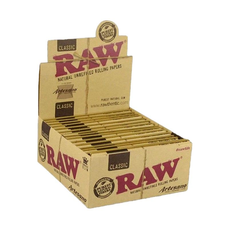 RAW PAPER CLASSIC ARTESANO 15CT KING SLIM