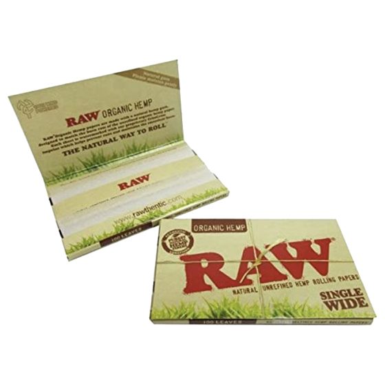 RAW PAPER ORGANIC 25CT SINGLE WIDE DOUBLE
