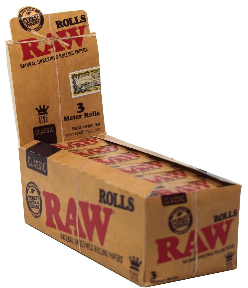 RAW ROLL CLASSIC 12CT 3 MTR KING SLIM