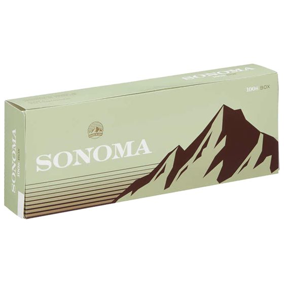 SONOMA MENTHOL DRK GREEN BOX 100