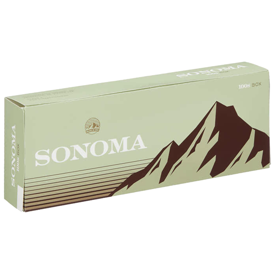 [40963] SONOMA MENTHOL DRK GREEN BOX 100